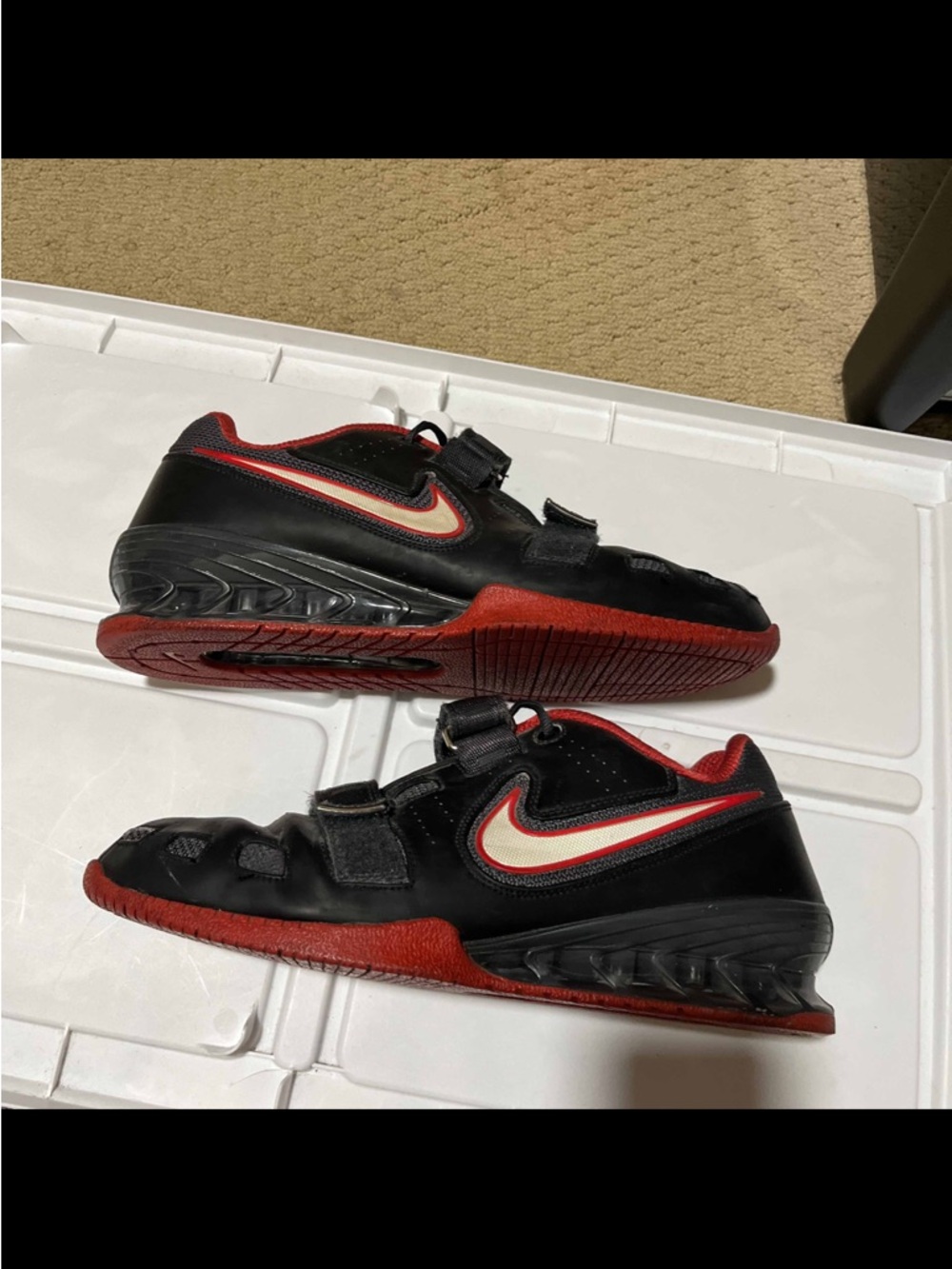 Nike Romaleos 2 “Bred” 476927-016 Mens Size 12.5 Weightlifting Shoes